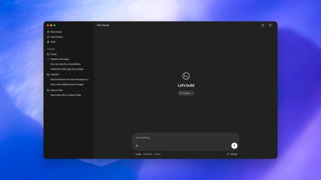 انتشار اپلیکیشن جدید Codex برای macOS توسط OpenAI