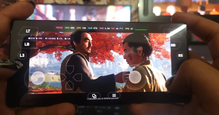 اجرای بازی Ghost of Tsushima Director’s Cut روی گوشی RedMagic ۱۱S Pro با عملکرد قابل قبول