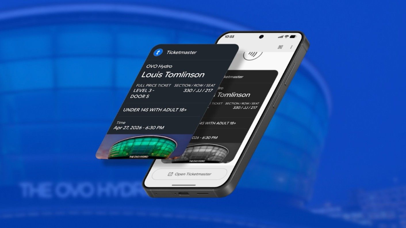 همکاری Ticketmaster و Google Wallet برای ارائه گذرنامه‌های سفارشی در اندروید