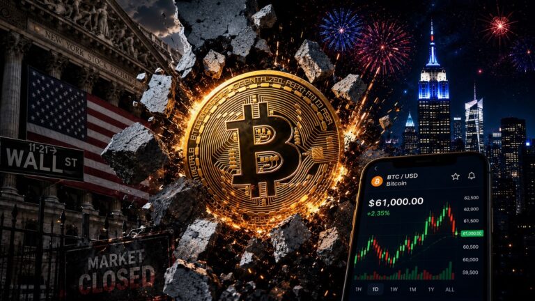 ادامه معاملات بیت‌کوین در تعطیلات وال‌استریت و تاثیر آن بر نقدینگی بازار