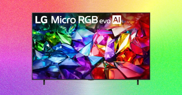 تلویزیون LG Micro RGB Evo با نمایشگر رنگارنگ و قیمت بالا معرفی شد