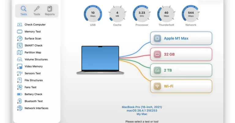 معرفی اپلیکیشن رایگان Techtool Lite برای تشخیص سلامت سیستم مک