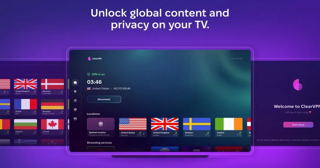 گسترش سرویس ClearVPN مک‌پاو به تلویزیون‌های هوشمند اپل و اندروید