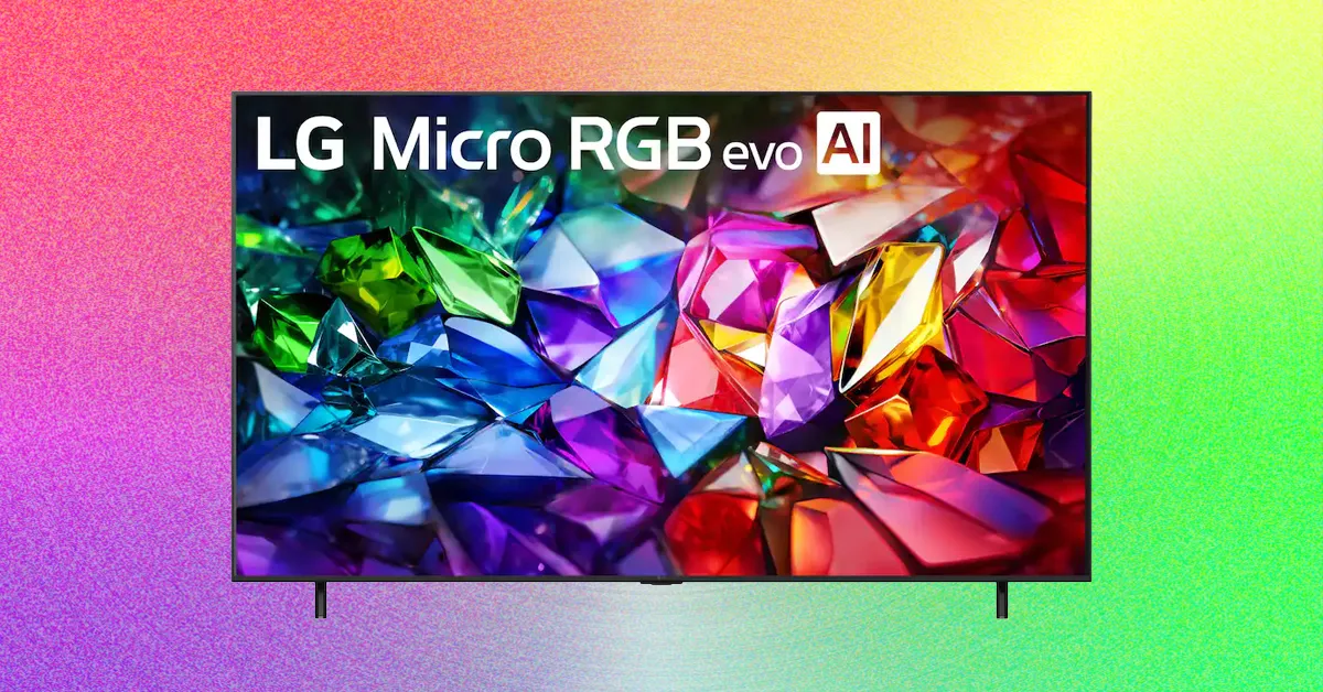 تلویزیون LG Micro RGB Evo با نمایشگر رنگارنگ و قیمت بالا معرفی شد