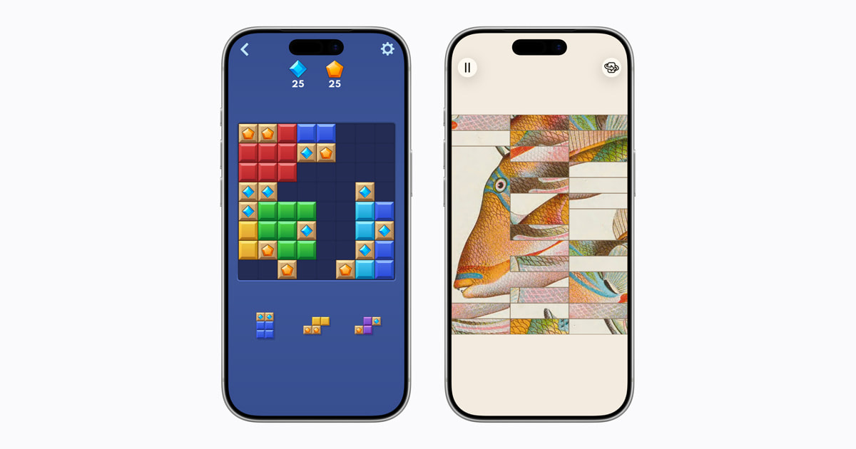 اپل آرکید مجموعه بازی‌های پازل خود را با Block Blast+ و Art of Fauna به‌روزرسانی کرد