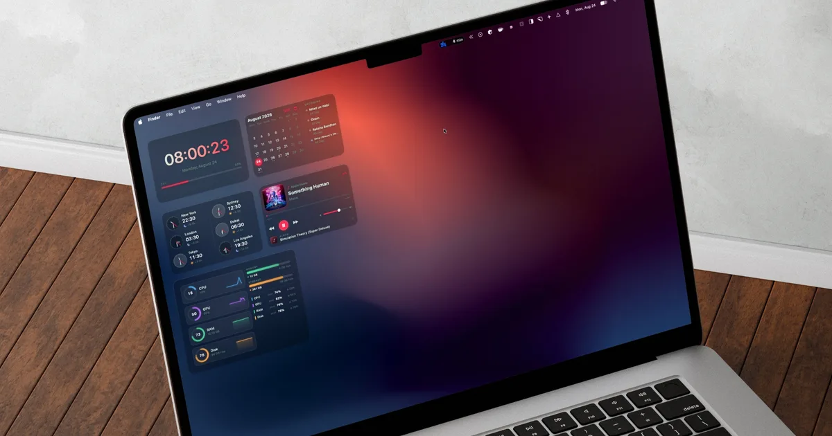 بررسی اپلیکیشنی با ویجت‌های قابل تنظیم و زیباتر از ویجت‌های macOS
