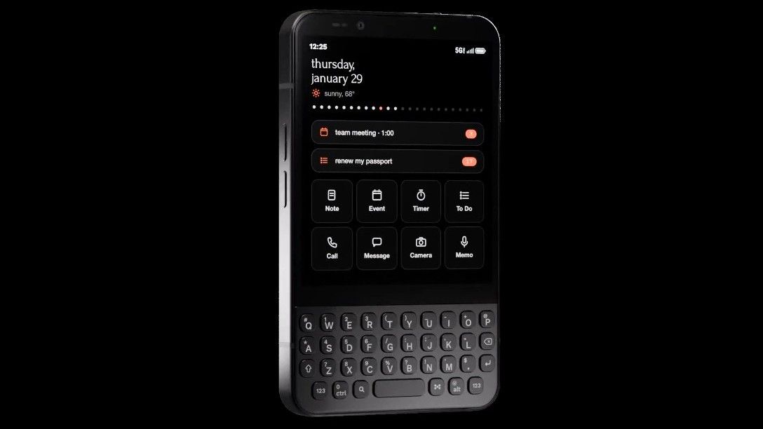معرفی گوشی Minimal Phone ۲ با نمایشگر AMOLED و کیبورد فیزیکی QWERTY